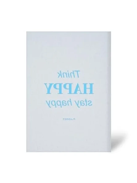 Süresiz Planlayıcı Ajanda Defter - 15x21 cm, Keten Kaplama, Mavi Renk ürün görseli 1
