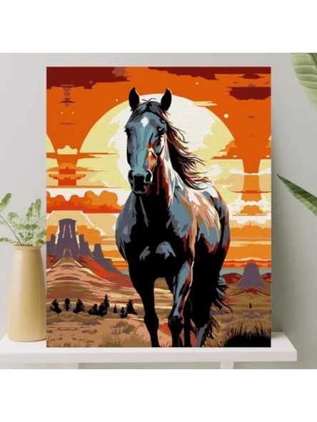Sayılarla Boyama Tuval Seti - Fırça ve Boya Dahil, 40x50 CM ürün görseli 1