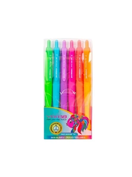 Hızlı Kuruyan Jel Kalem - 07mm, 6'lı Set ürün görseli 1