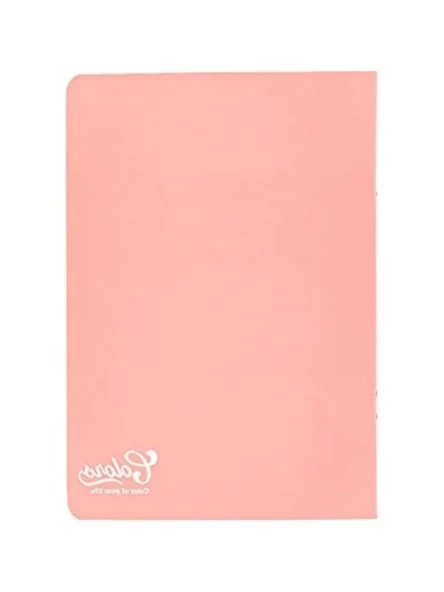 Pembe Renkli Çizgili Defter, A5 Boyut, 60 Yaprak ürün görseli 1