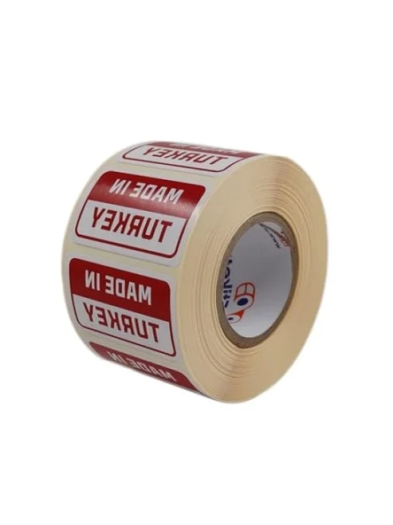 50mm x 30mm Ölçülerinde 1000 Adet Made in Turkey Etiketi ürün görseli 1