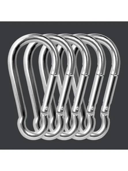 Çok Amaçlı Yaylı Karabina Seti, Metal, 12 mm, 5 Adet ürün görseli 1