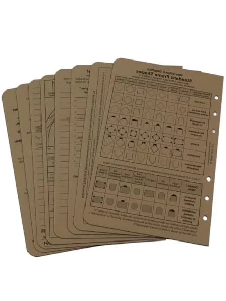 Taktik Referans Kartı Seti, 12 cm x 18 cm, 8 Kartlık Set ürün görseli 1