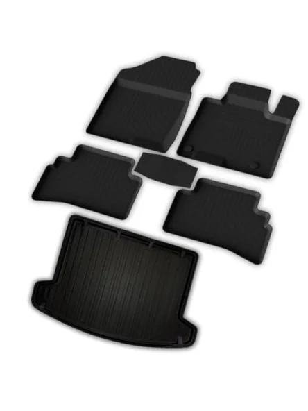 Hyundai Tucson Elite Comfort Prime Uyumlu Yüksek Kalite 4D Paspas ve 3D Bagaj Havuzu ürün görseli 1