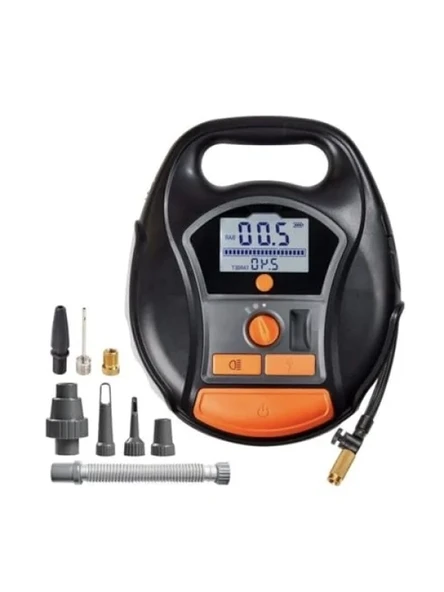 Kompakt ve Dayanıklı Lastik Şişirme Kompresörü - 12V ürün görseli 1