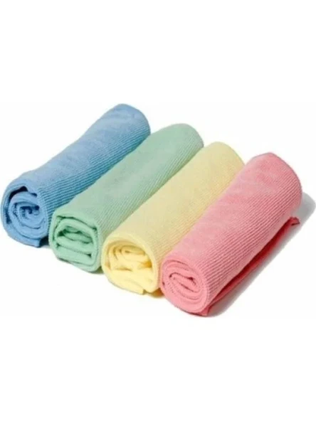 4'lü Mikrofiber Temizlik Bezi Seti - Çok Yönlü Kullanım ürün görseli 1