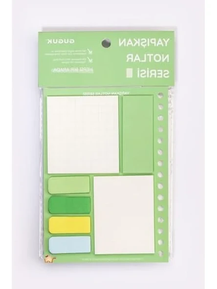 Yeşil Yapışkan Not Seti - Sticky Note ürün görseli 1