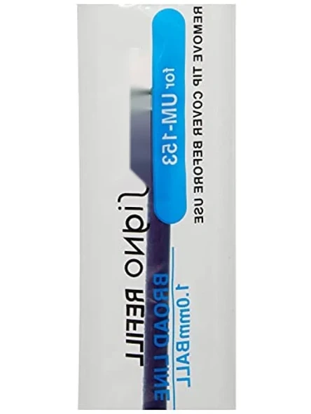 Mavi İmza Kalemi - 1.0 mm Paslanmaz Çelik Uç - Resim 3