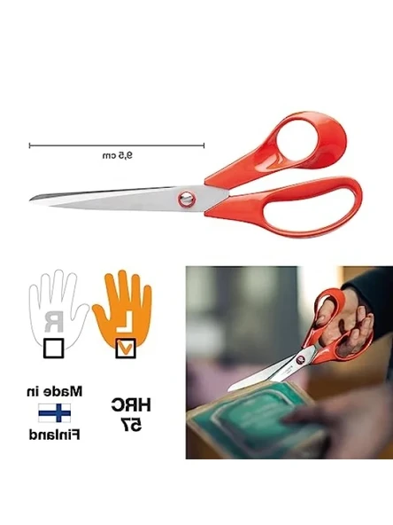 Solaklar İçin Evrensel Makas, 21 cm, Paslanmaz Çelik - Resim 3