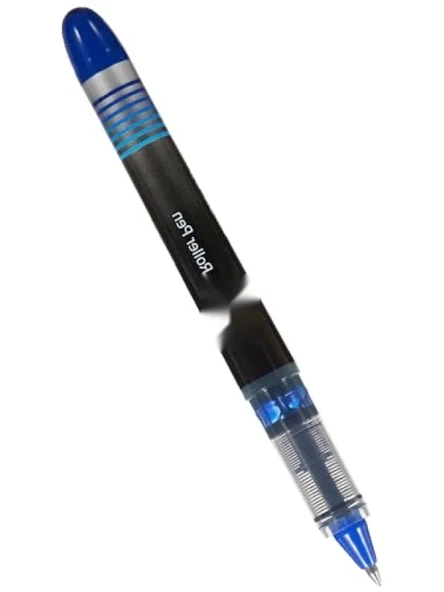 Mavi 0.7 mm Roller Kalem - Şeffaf Gövde - Resim 2