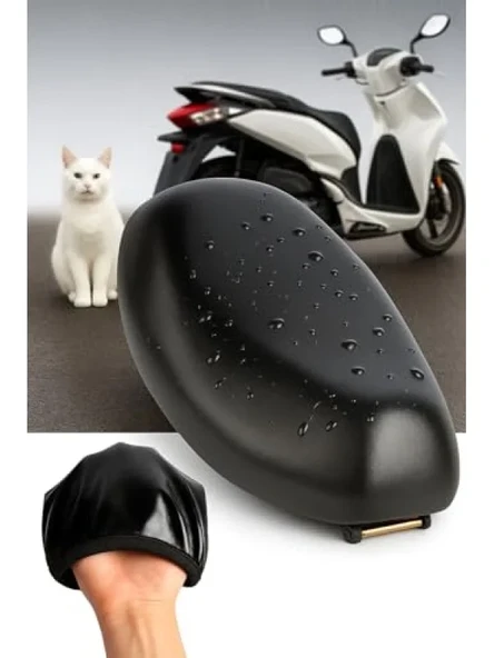 Su Geçirmez Scooter Sele Kılıfı Siyah ürün görseli 1