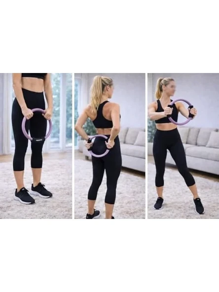 Mor Renk Pilates Çemberi - 35 cm Çap - Resim 3