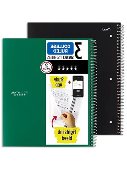 2'li Spiral Defter Seti - Kolej Çizgili Kağıt ürün görseli 1
