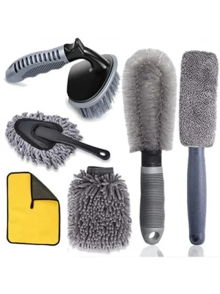 Profesyonel 6 Parça Mikrofiber Araç Yıkama Seti ürün görseli 1