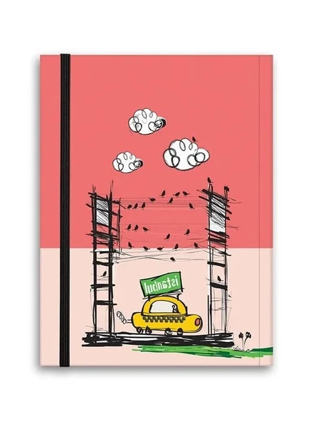 Renkli Defter - Çizgili ve Lastikli Tasarım ürün görseli 1