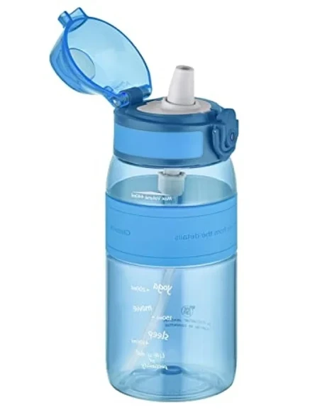 440 ml Kapasiteli Isırılamaz Pipetli Silikon Su Matarası ürün görseli 1