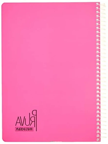A4 Kareli 144 Yapraklı Spiralli Defter - Fuşya ürün görseli 1