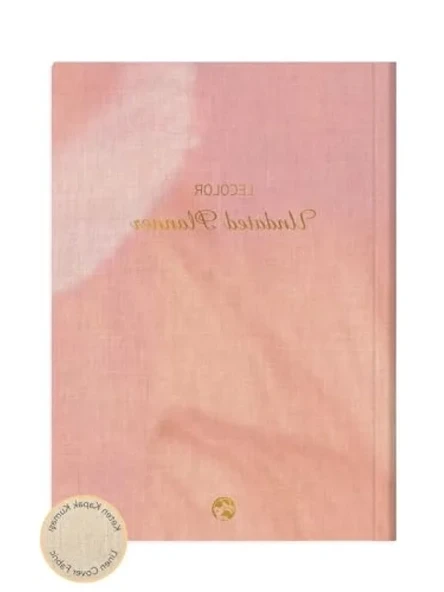 Süresiz Planlayıcı - Keten Kılıf, Pembe Renk, 17x24 cm ürün görseli 1