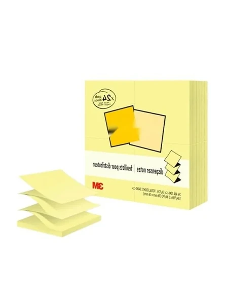 7,6 cm x 7,6 cm Not Kağıdı - Kanarya Sarısı (24 Paket) ürün görseli 1