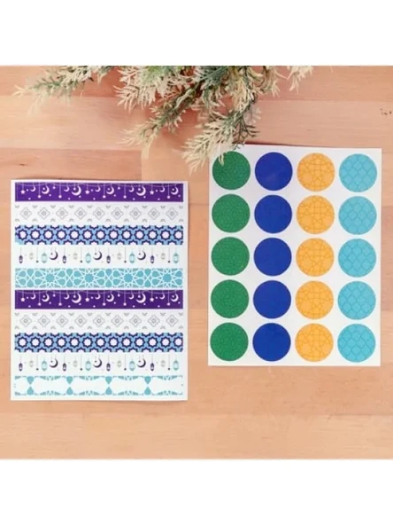 Ramazan Motifli Sticker Seti - 3.2 cm ürün görseli 1