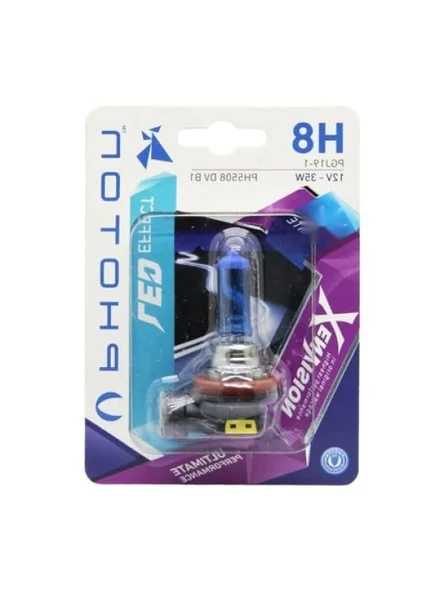 H8 12V 35W Xenon Vision Ampul - Beyaz Işık, 6000K ürün görseli 1