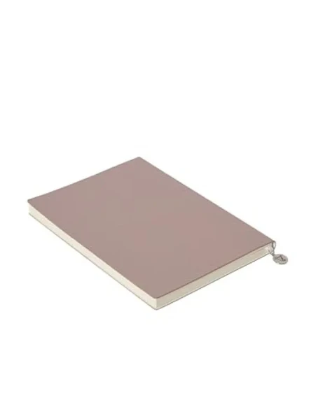 Esnek Kapaklı Kahverengi Çizgili Defter - 14.8x21 cm ürün görseli 1