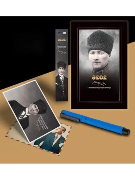 Atatürk Temalı Ajanda ve Ayraç Kartpostal Seti ürün görseli 1