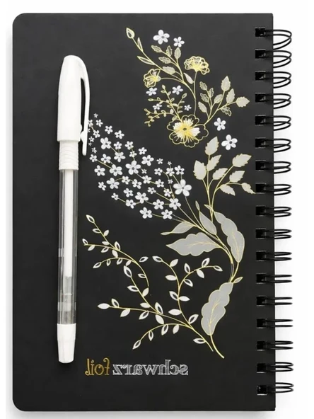 Siyah Sayfalı Premium Spiral Defter - 60 Sayfa ürün görseli 1