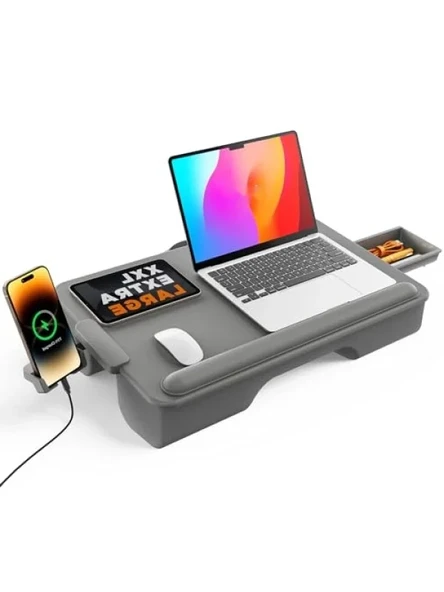 Yastıklı Dizüstü Bilgisayar Standı - Çekmeceli ve Ergonomik ürün görseli 1