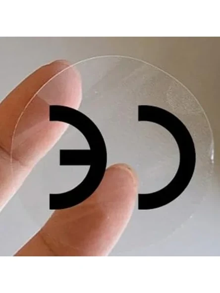 Şeffaf CE Etiketi - 25mm Çapında, 1000 Adet ürün görseli 1