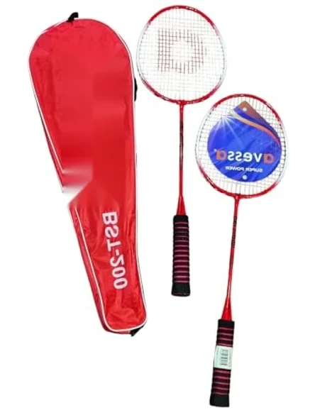 Çocuklar için Renkli Badminton Raket Seti - Dayanıklı Çanta ile ürün görseli 1