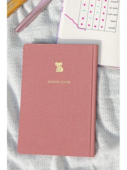 Keten Kapaklı Noktalı Bullet Journal Defter ürün görseli 1