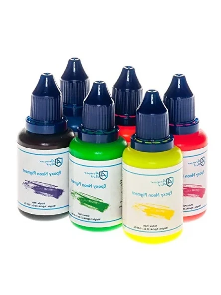 Neon Pigment Seti, 6 Renkli Epoksi Pigment ürün görseli 1