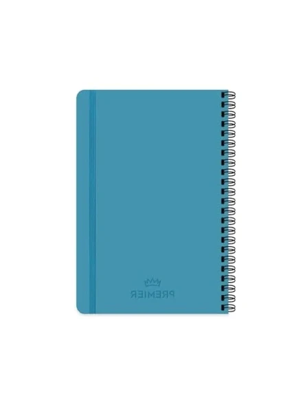 17x24 cm Çizgili Spiralli Defter - 100 Yaprak, Mavi ürün görseli 1