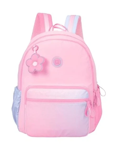 Parlak Sim Detaylı Pembe Laptop Sırt Çantası ürün görseli 1