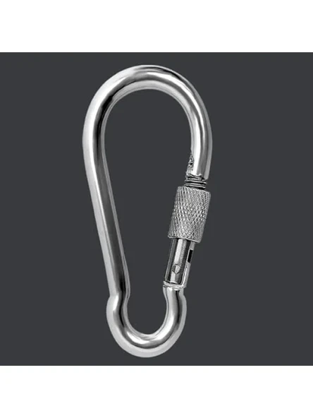 Paslanmaz Çelik Kilitli Karabina Kanca, 12 mm ürün görseli 1