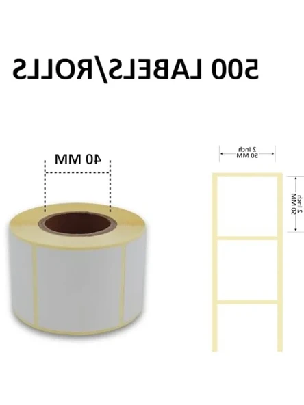 Termal Etiket - 50mm x 50mm, 500 Adet - Resim 2