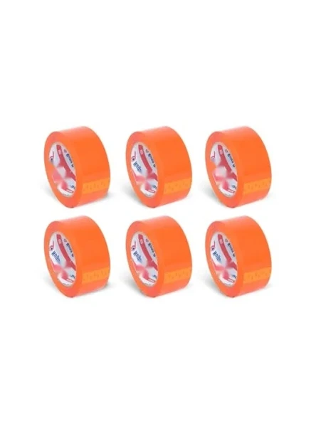 Turuncu Renkli Kolibandı, 45mm x 100mt, 6 Adet ürün görseli 1
