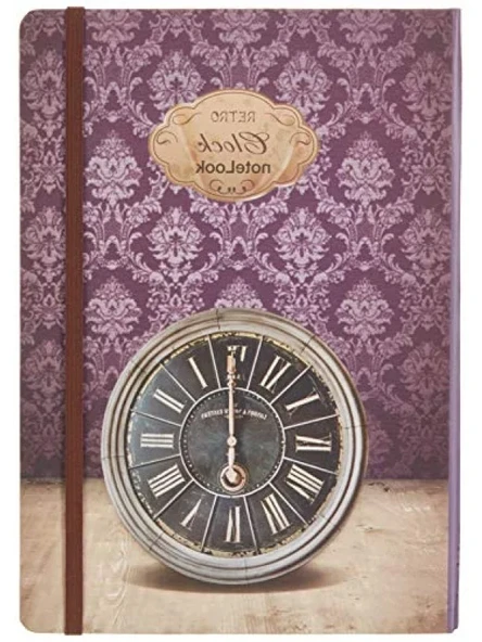 Retro Çizgili B5 Sert Kapak Defter ürün görseli 1