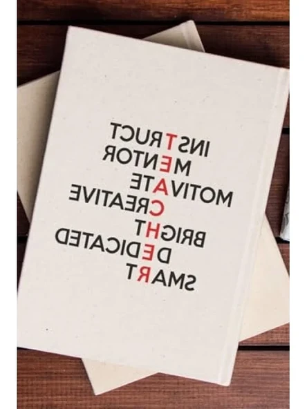 Öğretmenler Günü Tasarımlı Kanvas Defter ürün görseli 1
