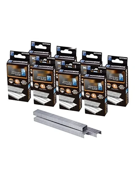 Standart Zımba Teli, 1/4" Uzunluk, 5000'li Kutu, 8'li Paket ürün görseli 1