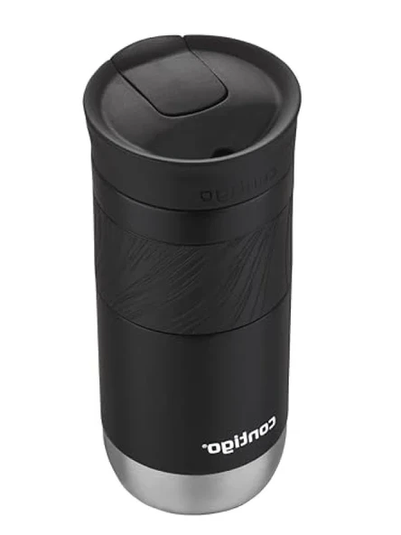 Sızdırmaz Termos Bardak 470 ml - Siyah - Resim 2