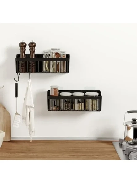 Yapışkanlı Banyo Rafı - 2'li Organizer Set - Resim 2