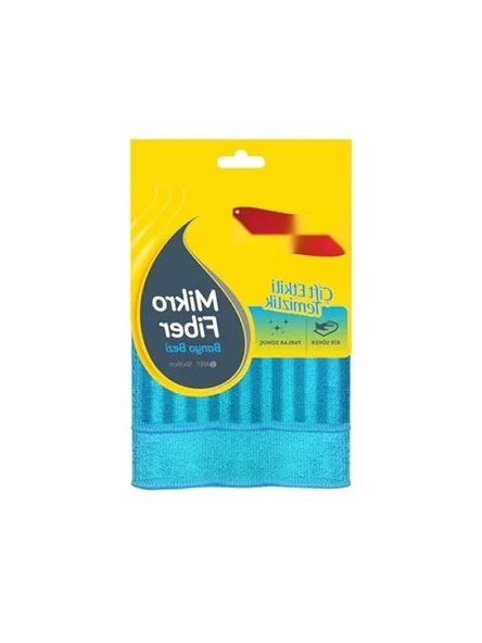 Çift Taraflı Mikrofiber Banyo Bezi Seti, 2'li, Hızlı Kuruyan ve Yüksek Emiş Gücü ürün görseli 1