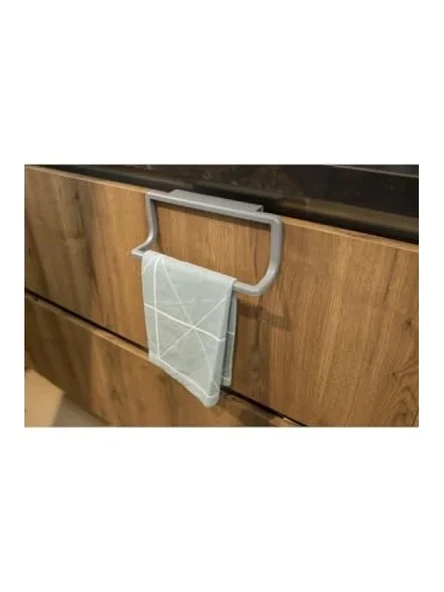 Dayanıklı Gri Mutfak ve Banyo Havlu Askısı ürün görseli 1