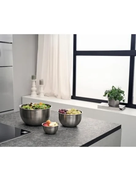 Vakumlu Saklama Kabı - 24 cm Paslanmaz Çelik - Resim 3