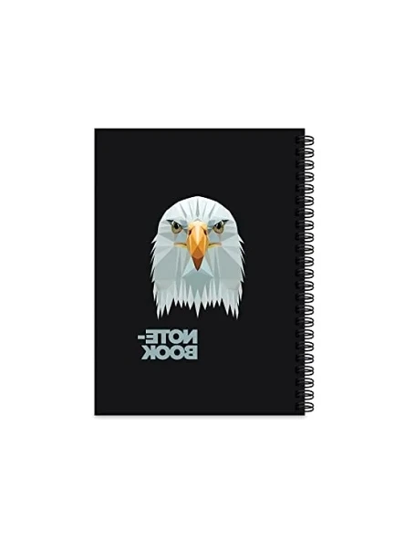 17x24 cm Kareli Sert Kapak Defter - 100 Yaprak ürün görseli 1