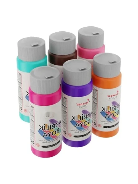 6'lı Tamamlayıcı Renkler Akrilik Boya Seti - 6x60ml ürün görseli 1