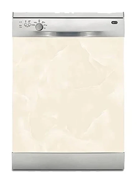 Bulaşık Makinesi Sticker Kaplama - Sarı Mermer Desen ürün görseli 1