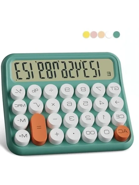 Renkli Dijital Hesap Makinesi - 15.5 x 13.5 cm LCD Ekranlı ürün görseli 1